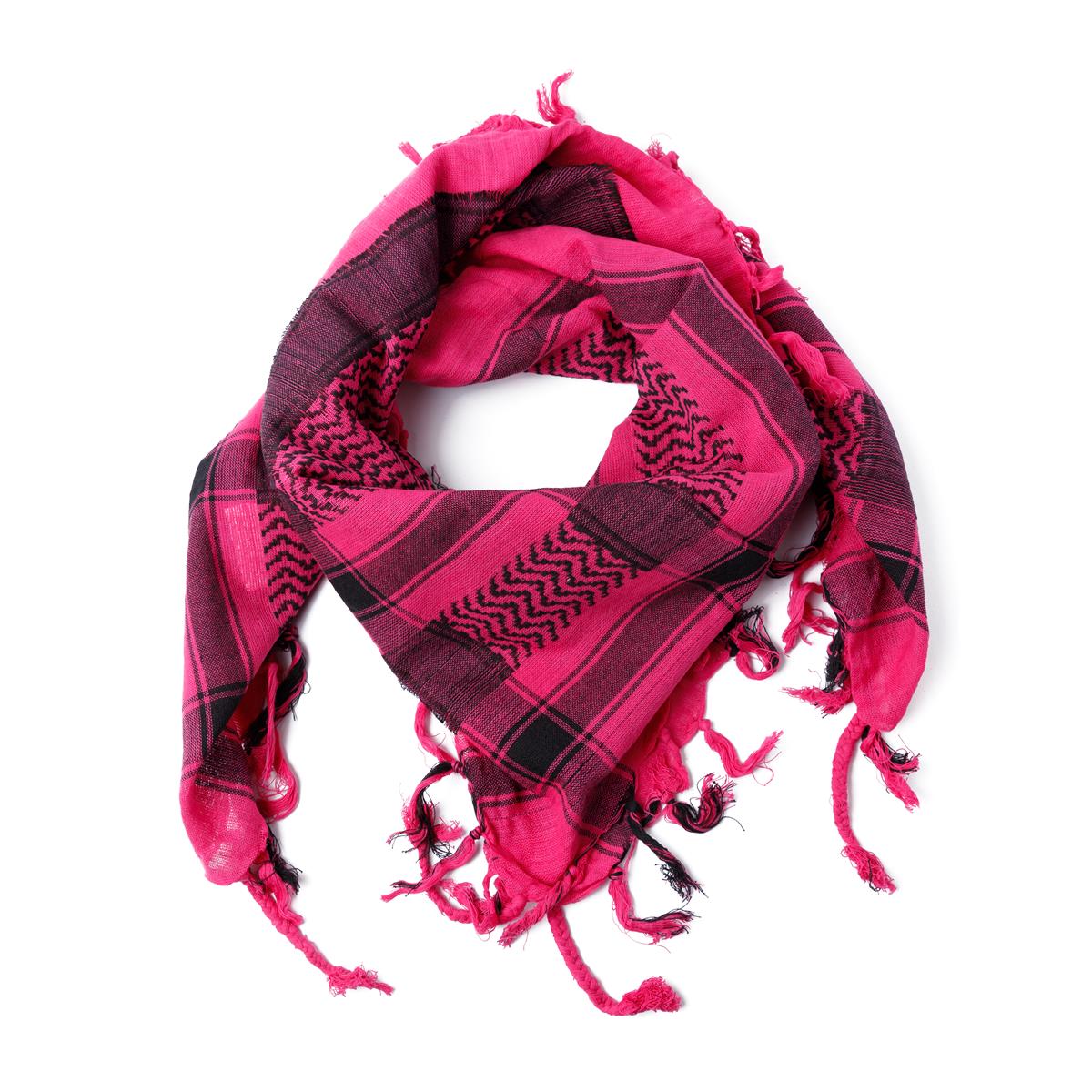 Palästinensertuch Shemagh Kufiya in Schwarz Pink