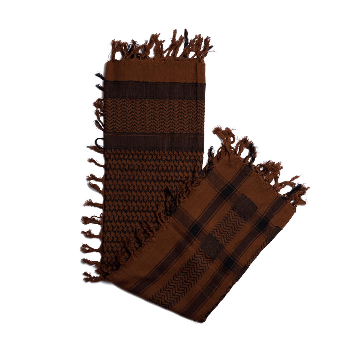 Palästinensertuch Shemagh Kufiya in Braun Schwarz