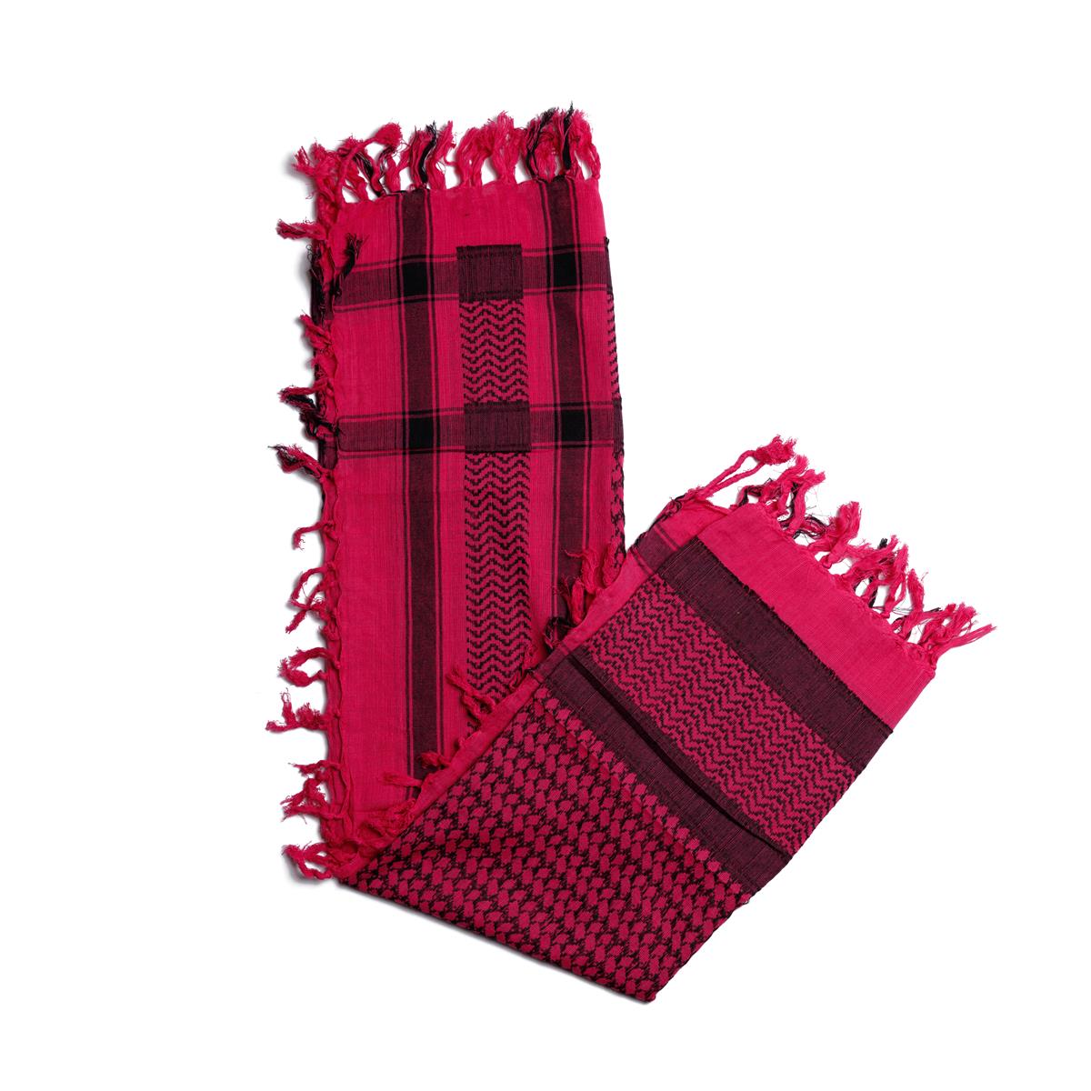 Palästinensertuch Shemagh Kufiya in Schwarz Pink