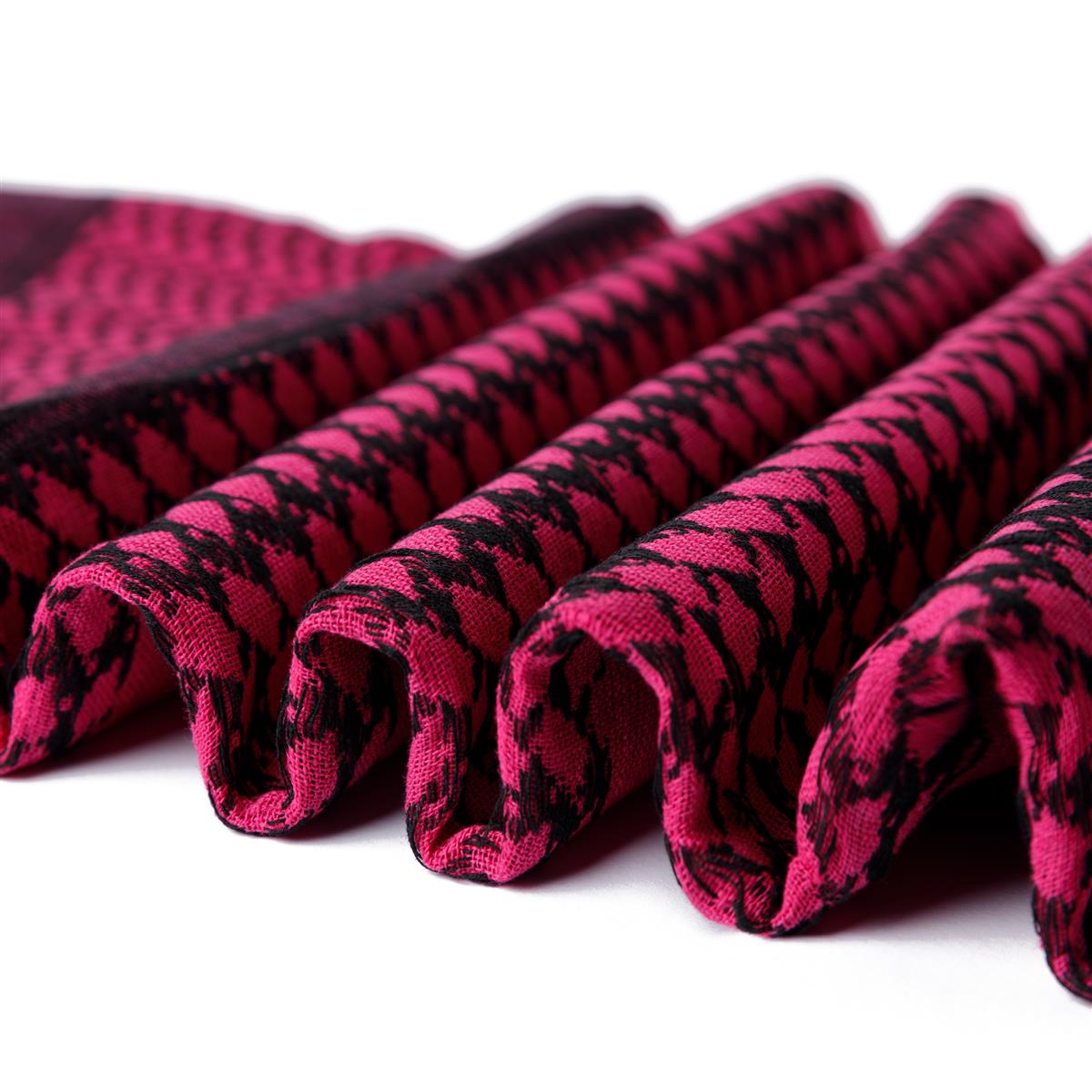 Palästinensertuch Shemagh Kufiya in Schwarz Pink