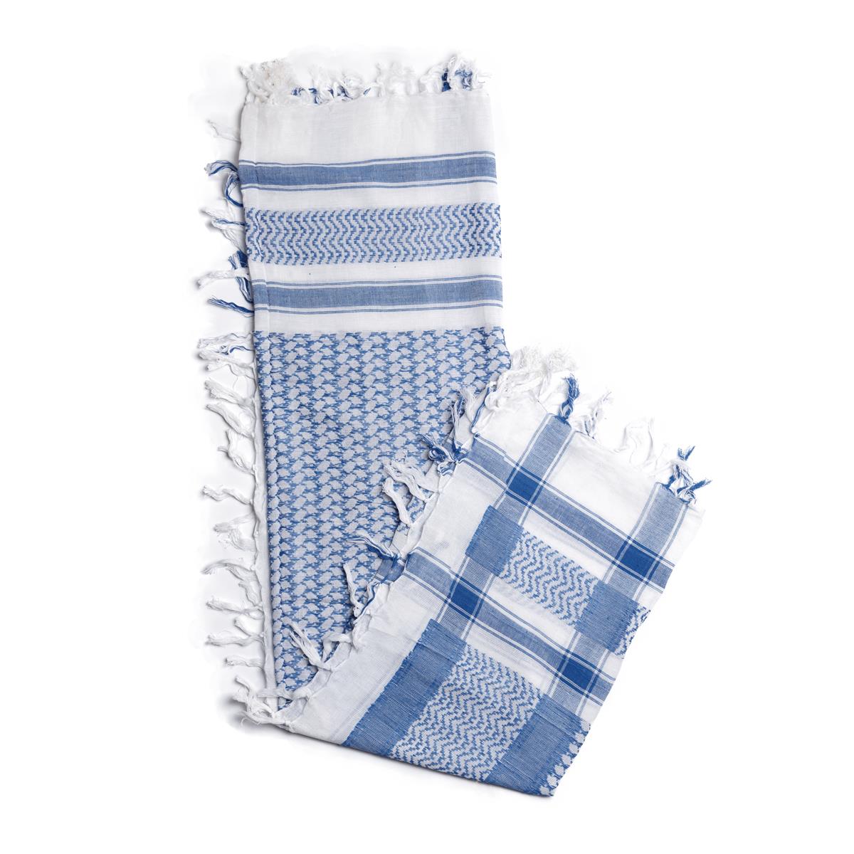 Palästinensertuch Shemagh Kufiya in Blau Weiß