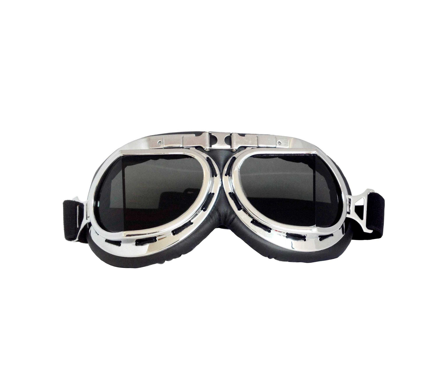 Hochwertige Fliegerbrille im Retro Design mit Schwarzen Gläsern