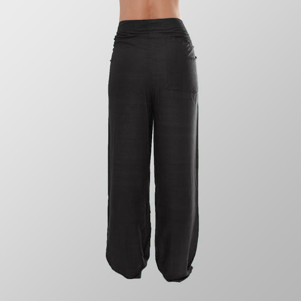 Schwarze Premium Unisex Yoga Baumwoll Hosen