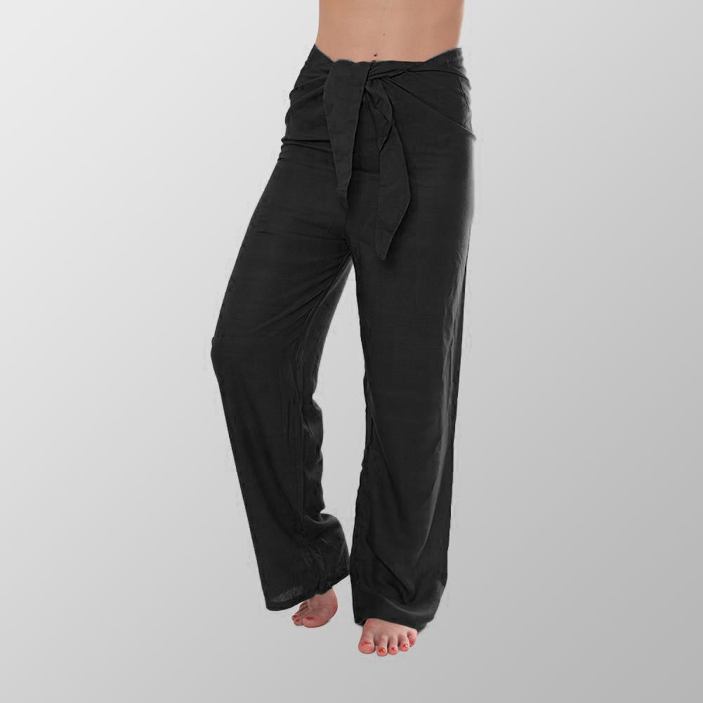 Schwarze Premium Unisex Yoga Baumwoll Hosen