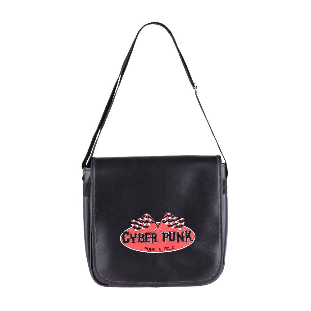 Cyber Punk Messenger Tasche aus Hochwertigem Kunstleder