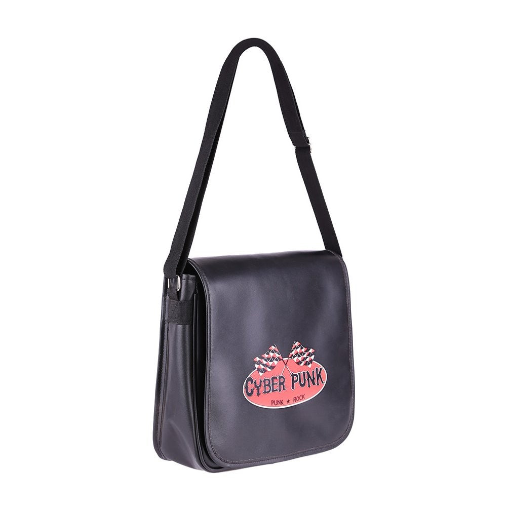 Cyber Punk Messenger Tasche aus Hochwertigem Kunstleder