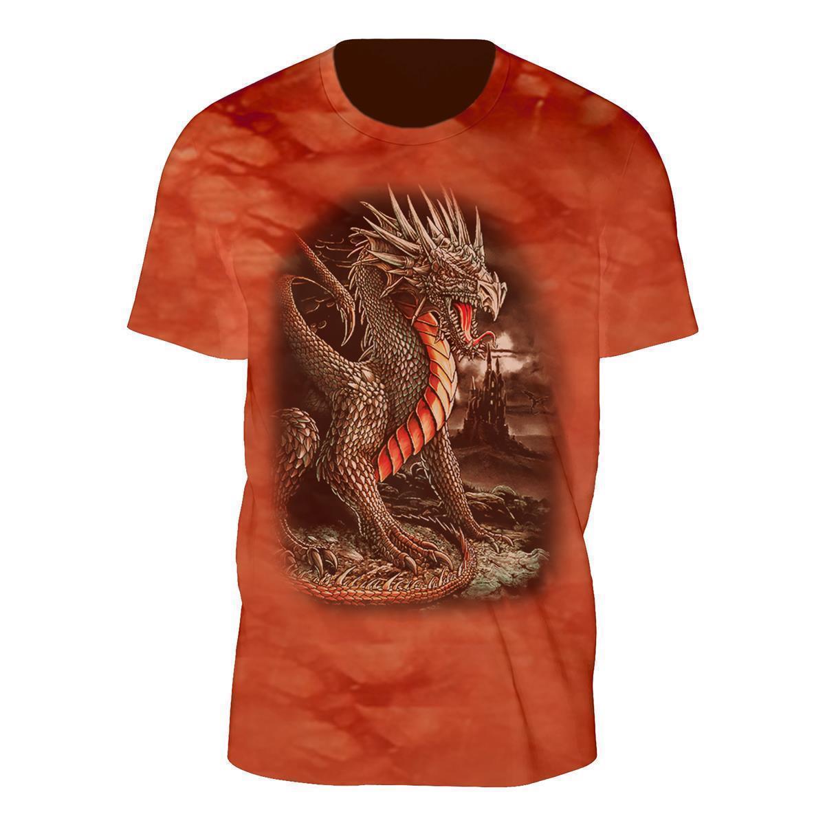 Wild Clothing Tie-Dye Orange Drachen T-Shirt