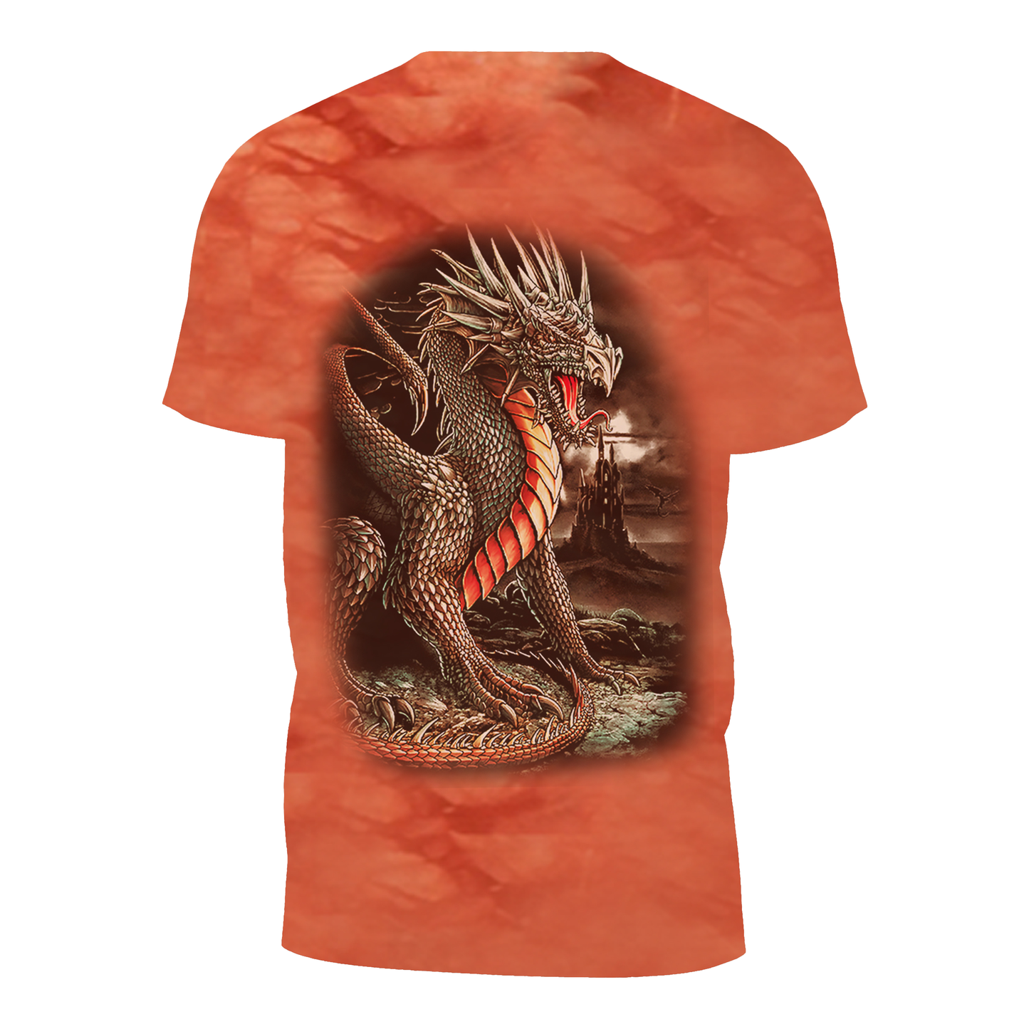 Wild Clothing Tie-Dye Orange Drachen T-Shirt