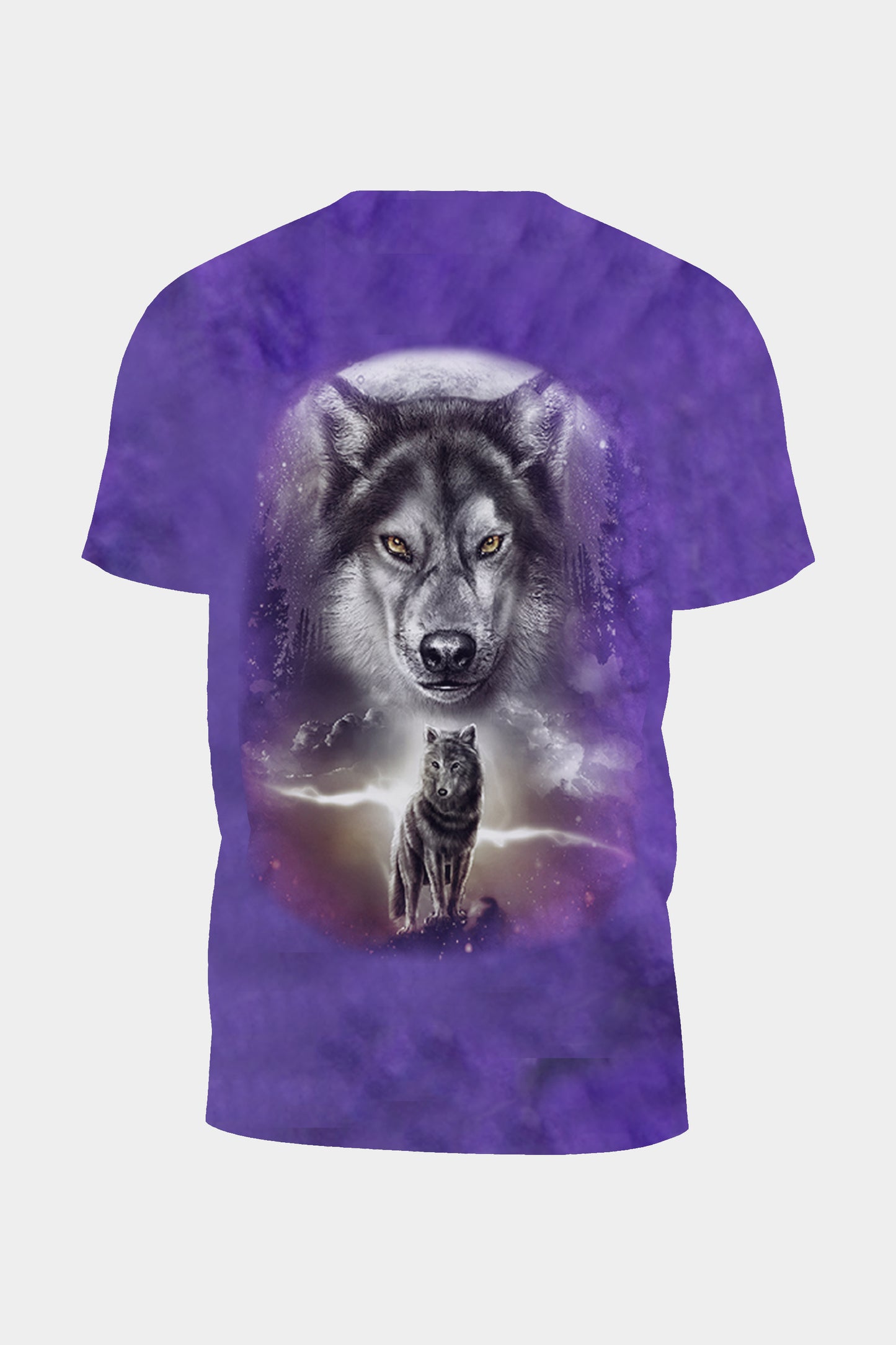 Wild Clothing Tie-Dye Lila Wolf T-Shirt