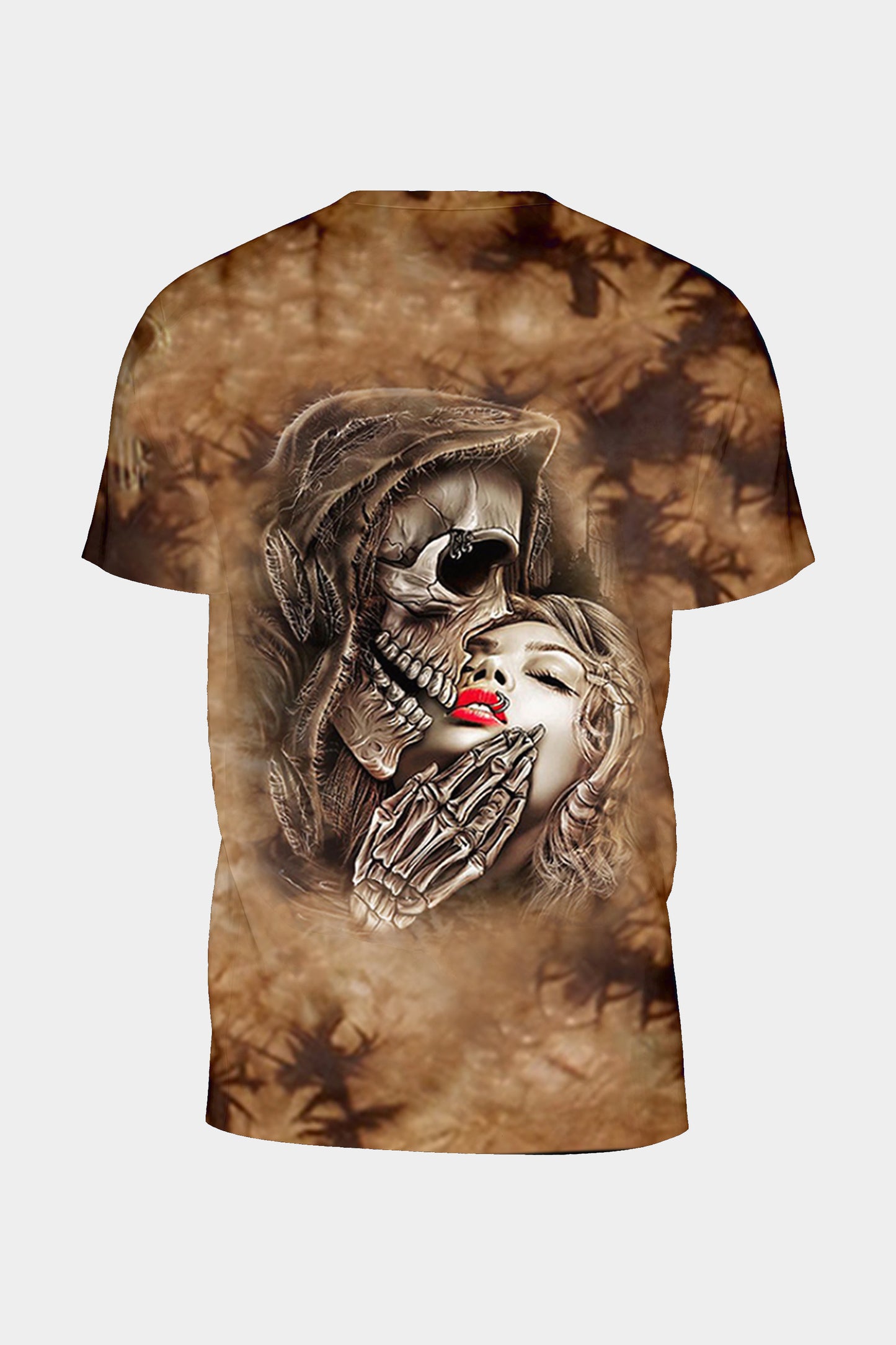 Wild Clothing Tie-Dye Braun Kiss of Death T-Shirt