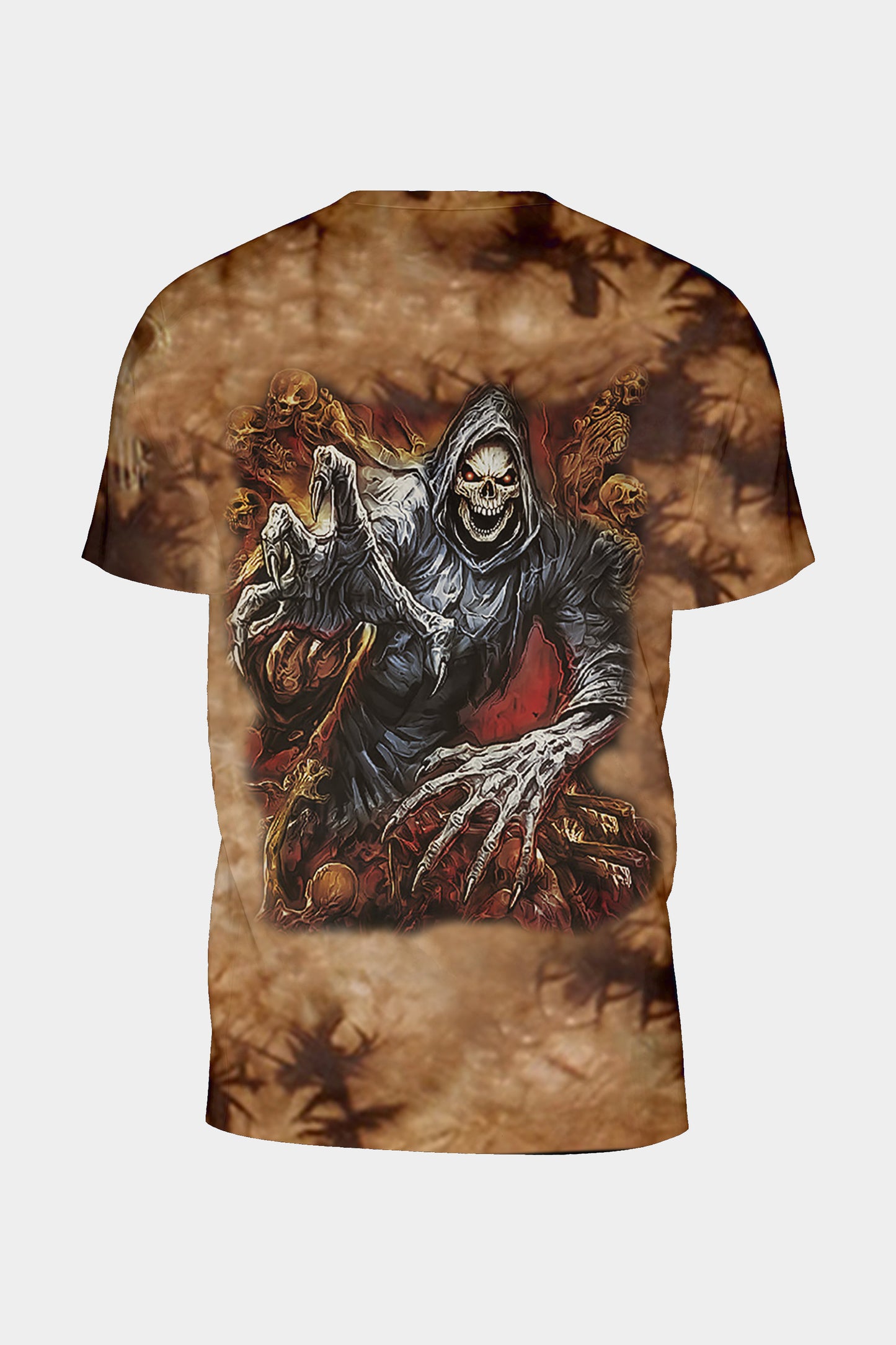 Wild Clothing Tie-Dye Braun Death is coming T-Shirt