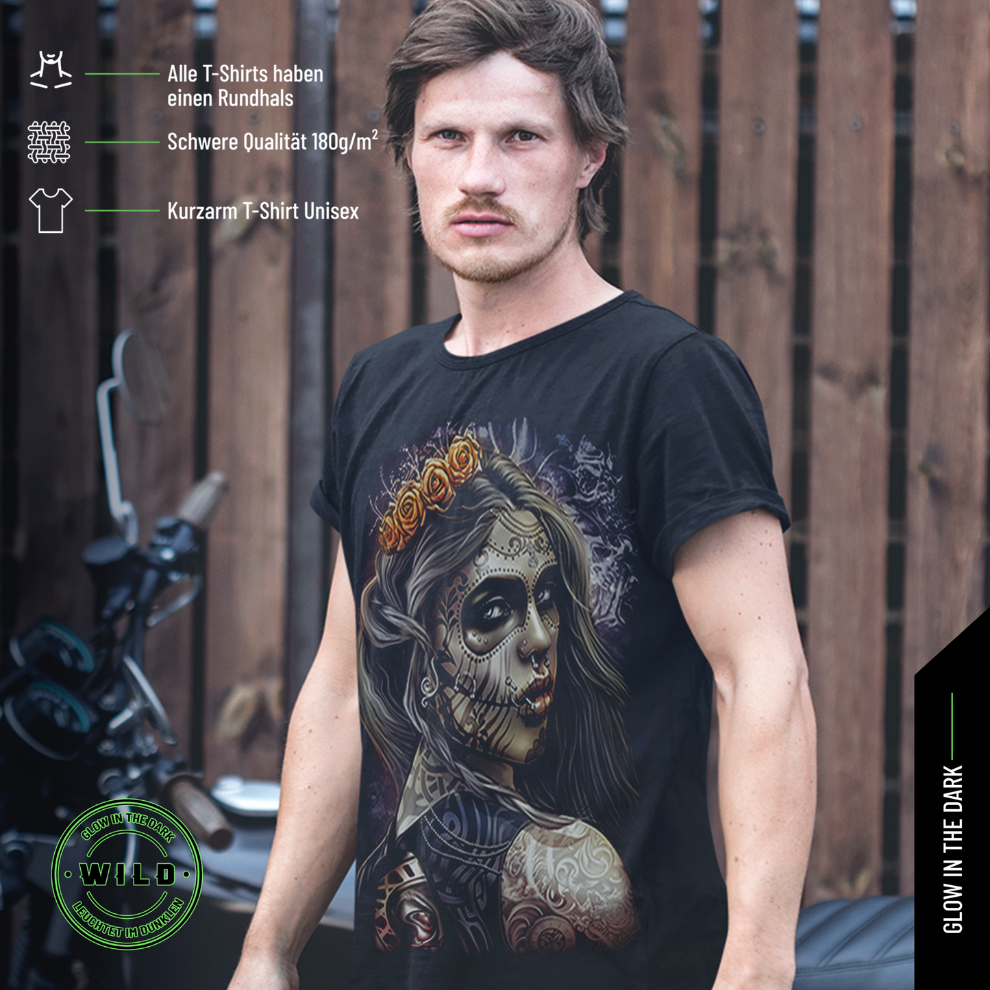 Wild Clothing Dunkle Prinzessin mit Piercings und Tattoo T-Shirt