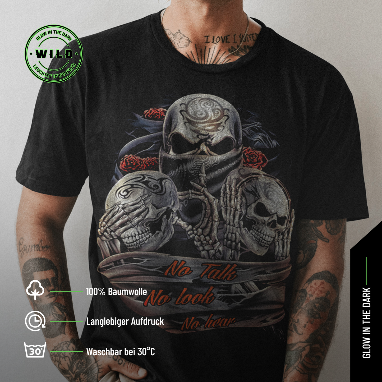 Wild Clothing Tattoo Skull T-Shirt