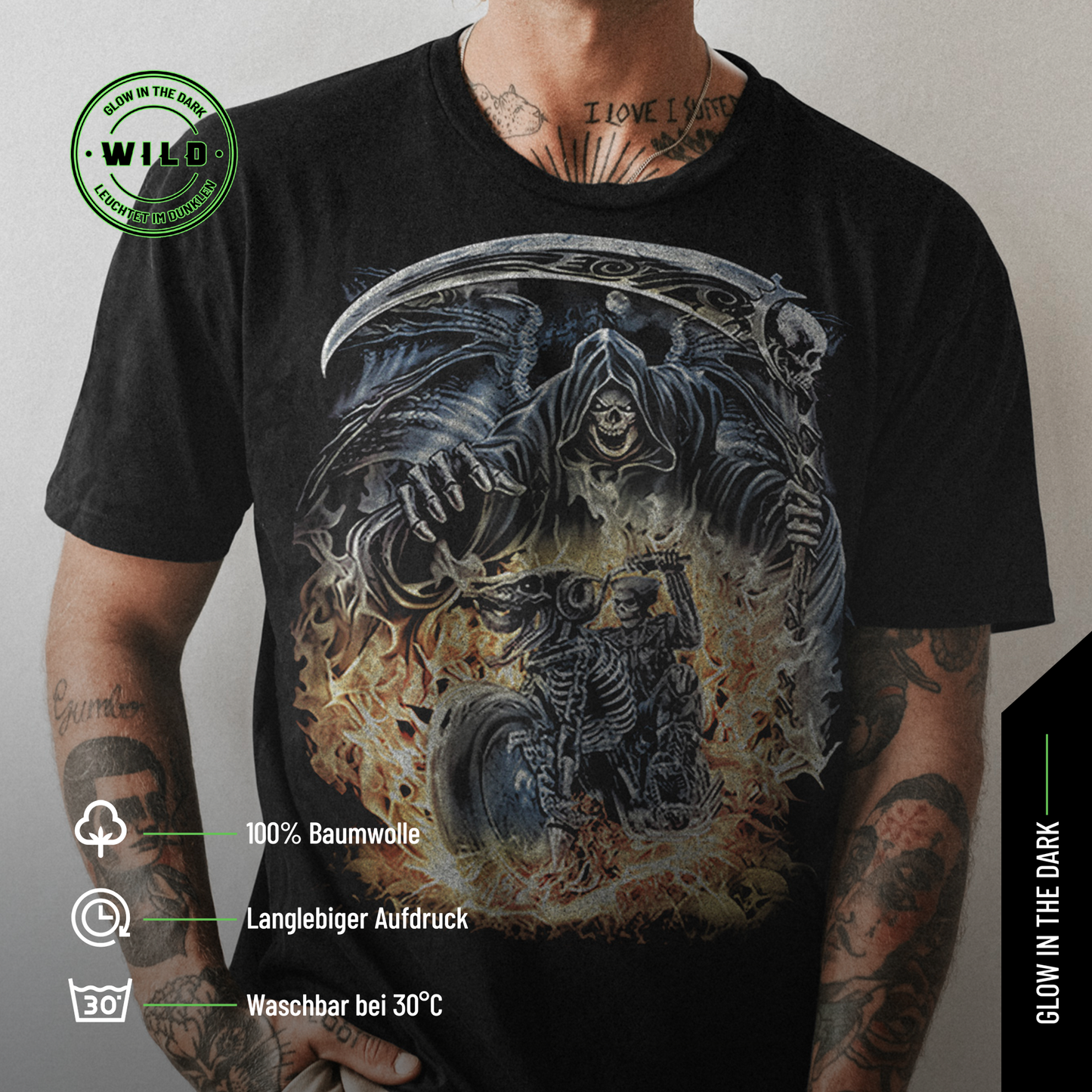 Wild Clothing Raser Death Biker T-Shirt