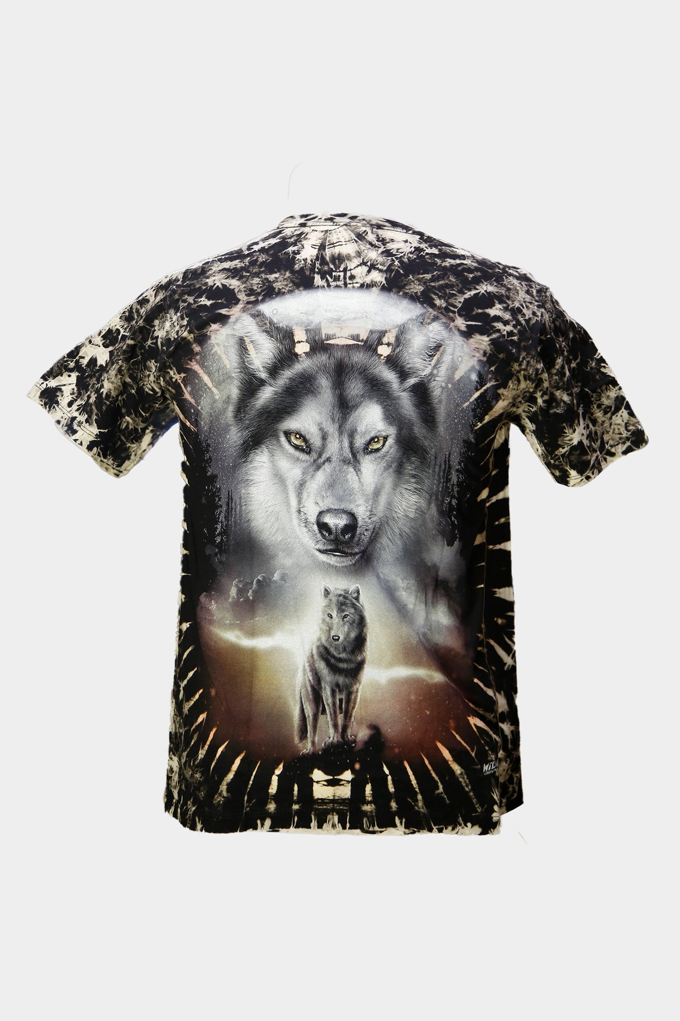 Wild Clothing Der einsame Wolf Tie-Die T-Shirt