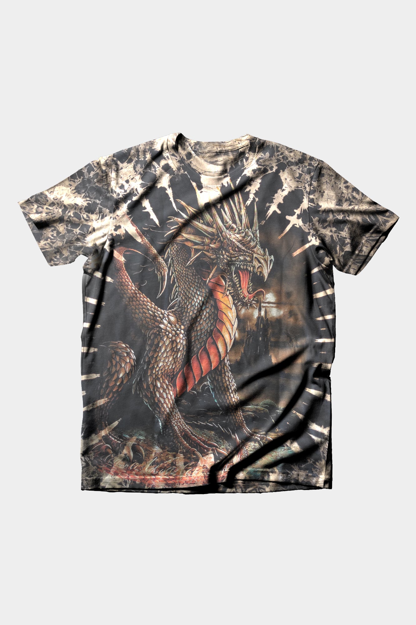 Wild Clothing Tie-Dye mit Drachen e T-Shirt