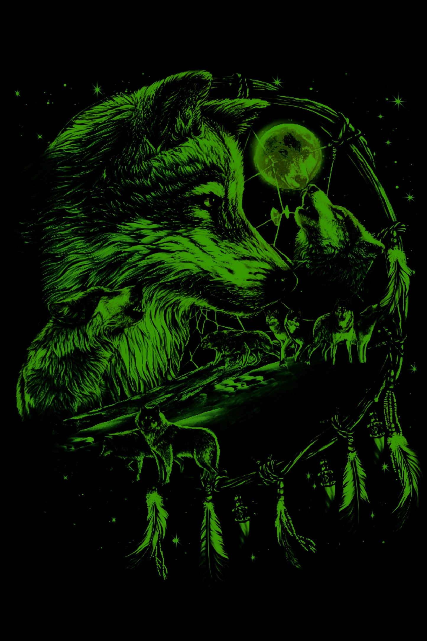 Wild Clothing Wolf in Traumfänger T-Shirt