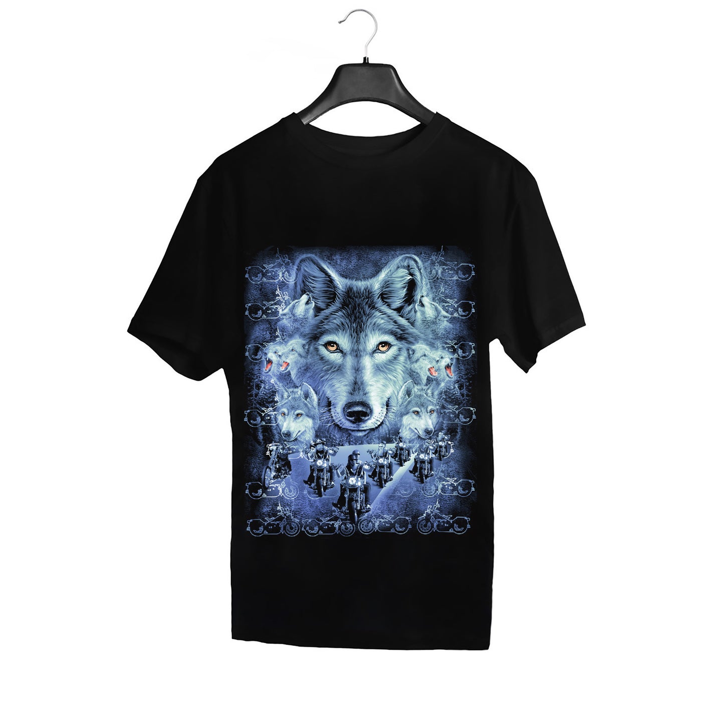 Wild Clothing Biker Tribe und Wolf T-Shirt