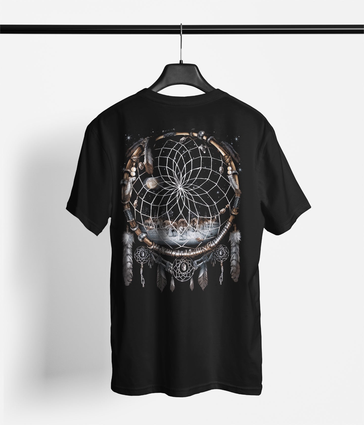 Wild Clothing Indianer mit Wölfen T-Shirt