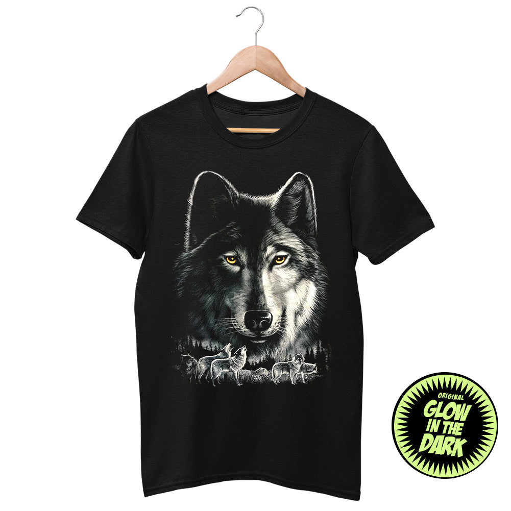 Wild Clothing Blau Wolfsrudel Kinder T-Shirt