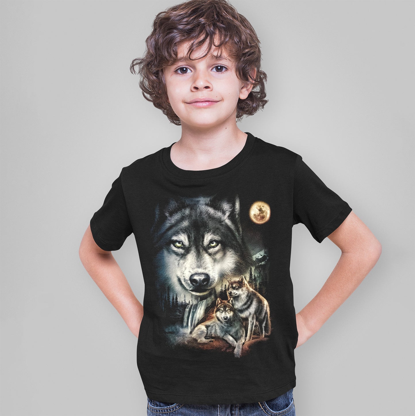 Wild Clothing Wölfen Kinder T-Shirt