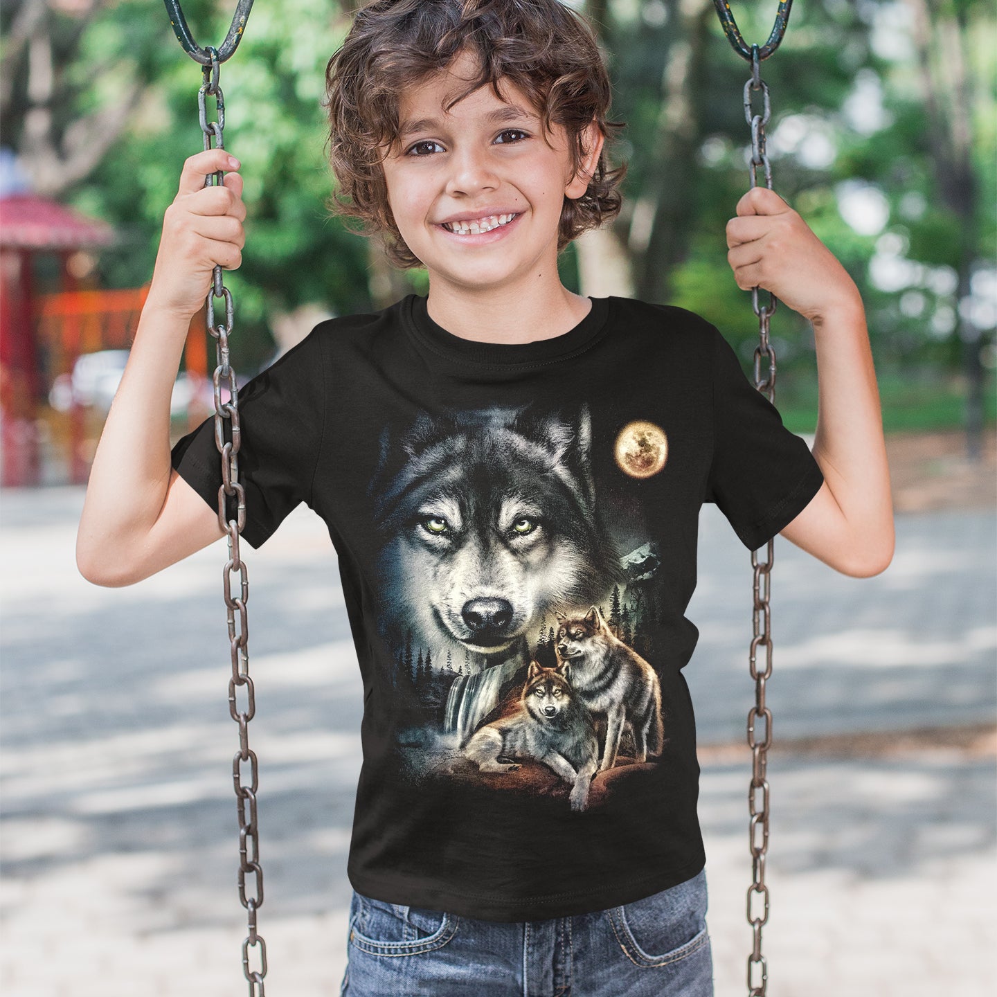 Wild Clothing Wölfen Kinder T-Shirt