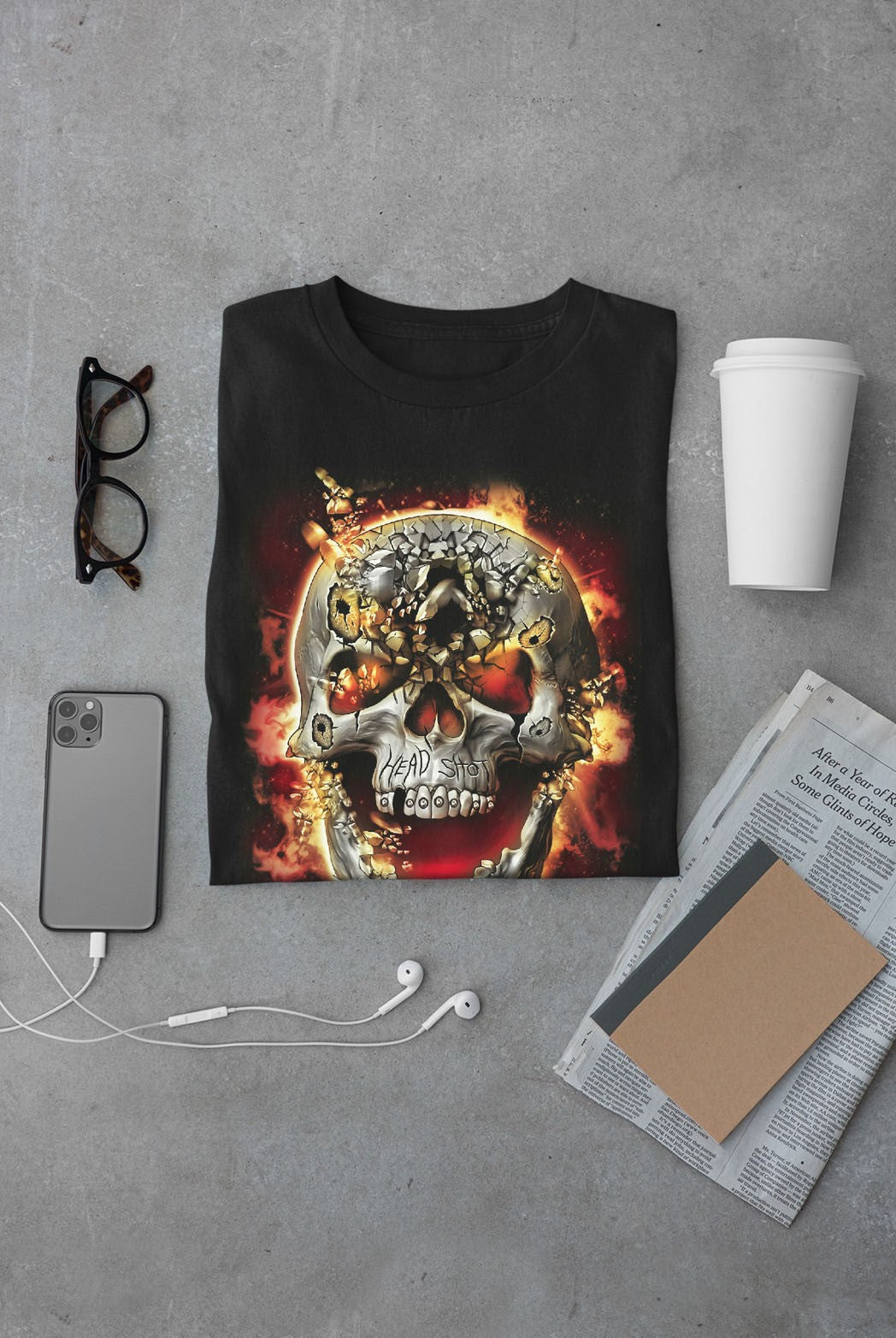 Wild Clothing Head Shot Kinder T-Shirt