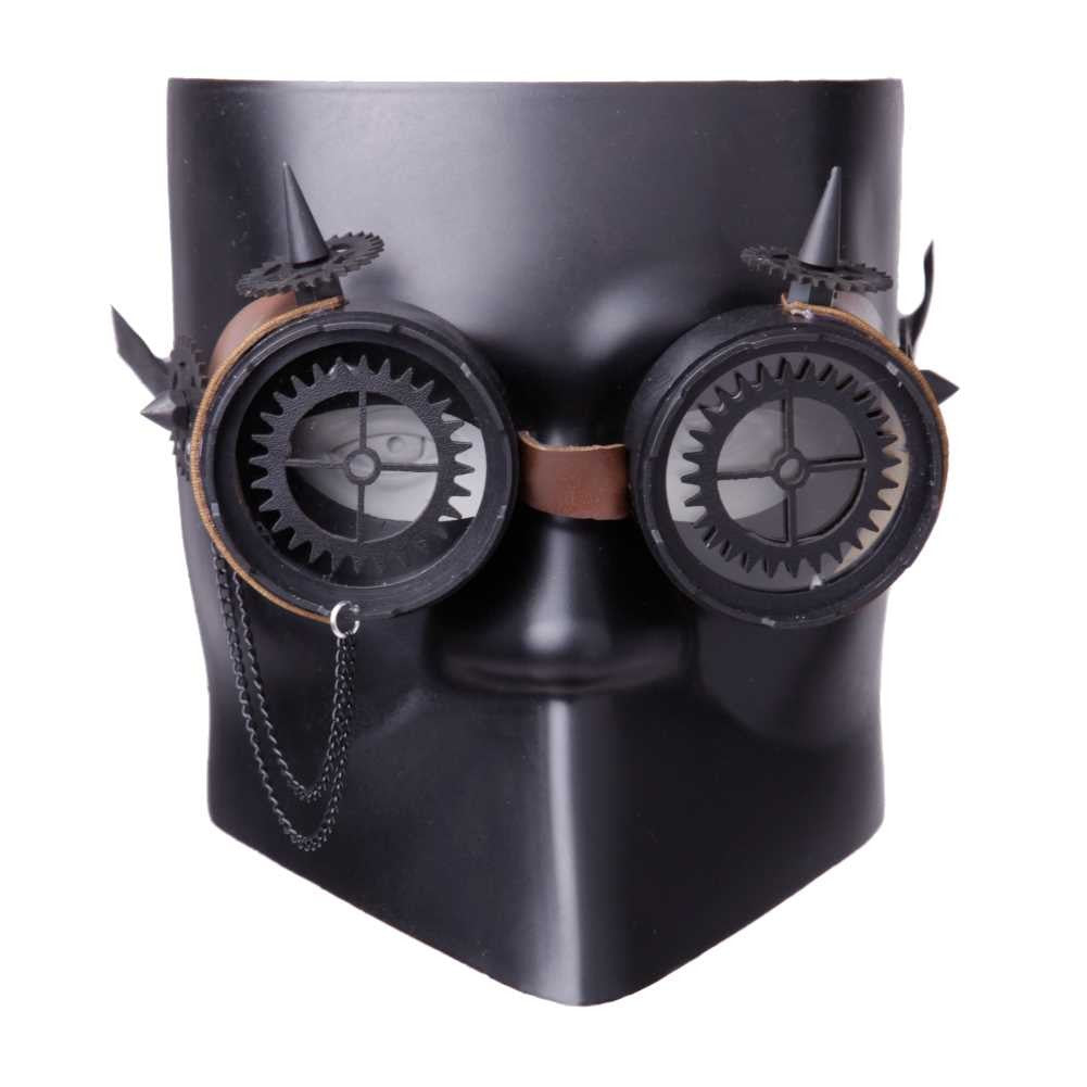 Venezianische Steampunk Maske Black Ball