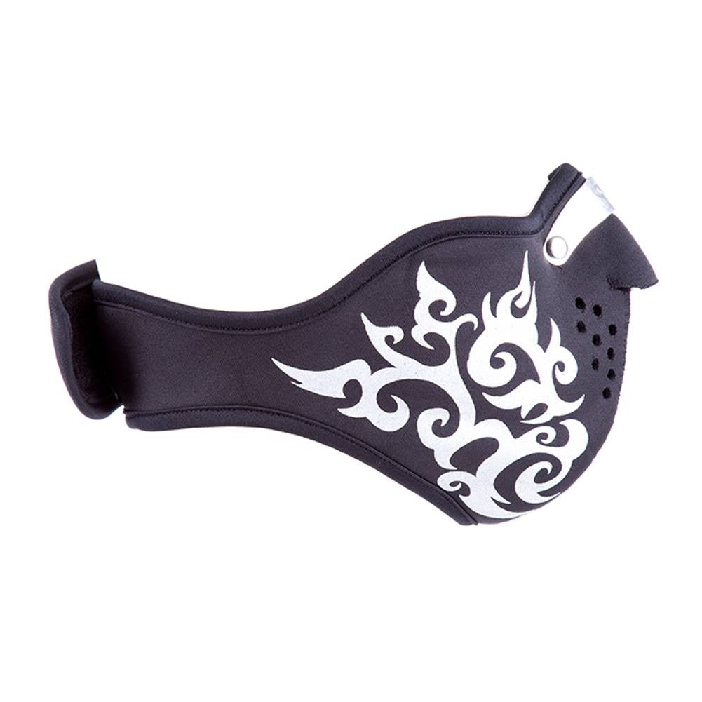 Biker Tribal Maske mit Aufdruck aus hochwertigem Neopren