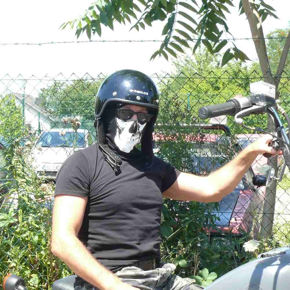 Röntgen Totenschädel X-Ray Biker Sturmmaske