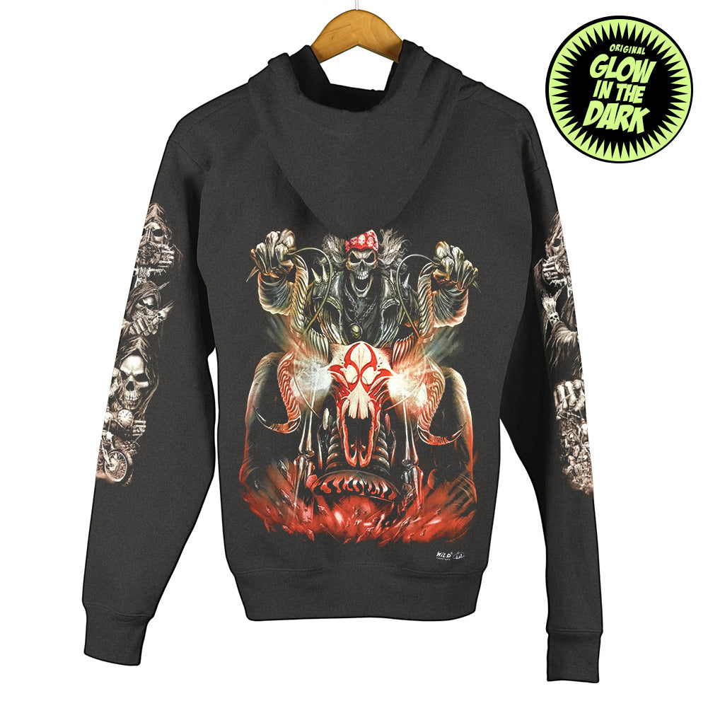 Wild Clothing Stylish Death Biker Hoodie