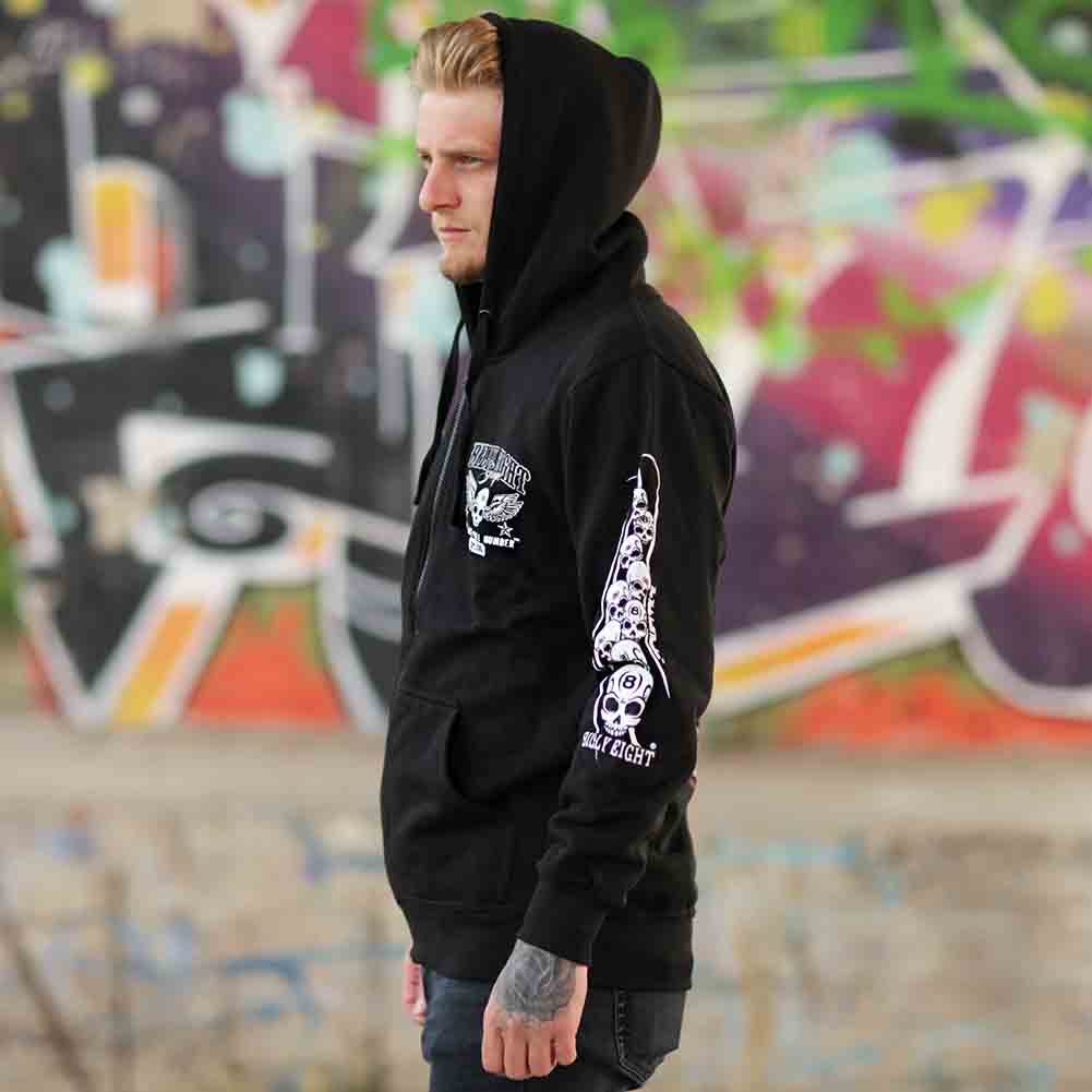 Billy Eight Kapuzenjacke Unisex Until da Death Logo