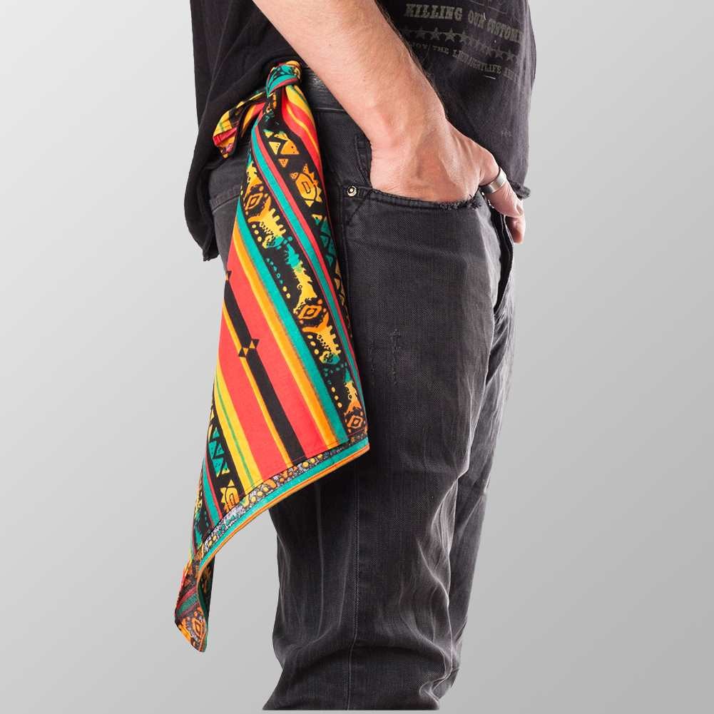 Bandana Halstuch Multicolor Rastafari 55 cm x 55 cm
