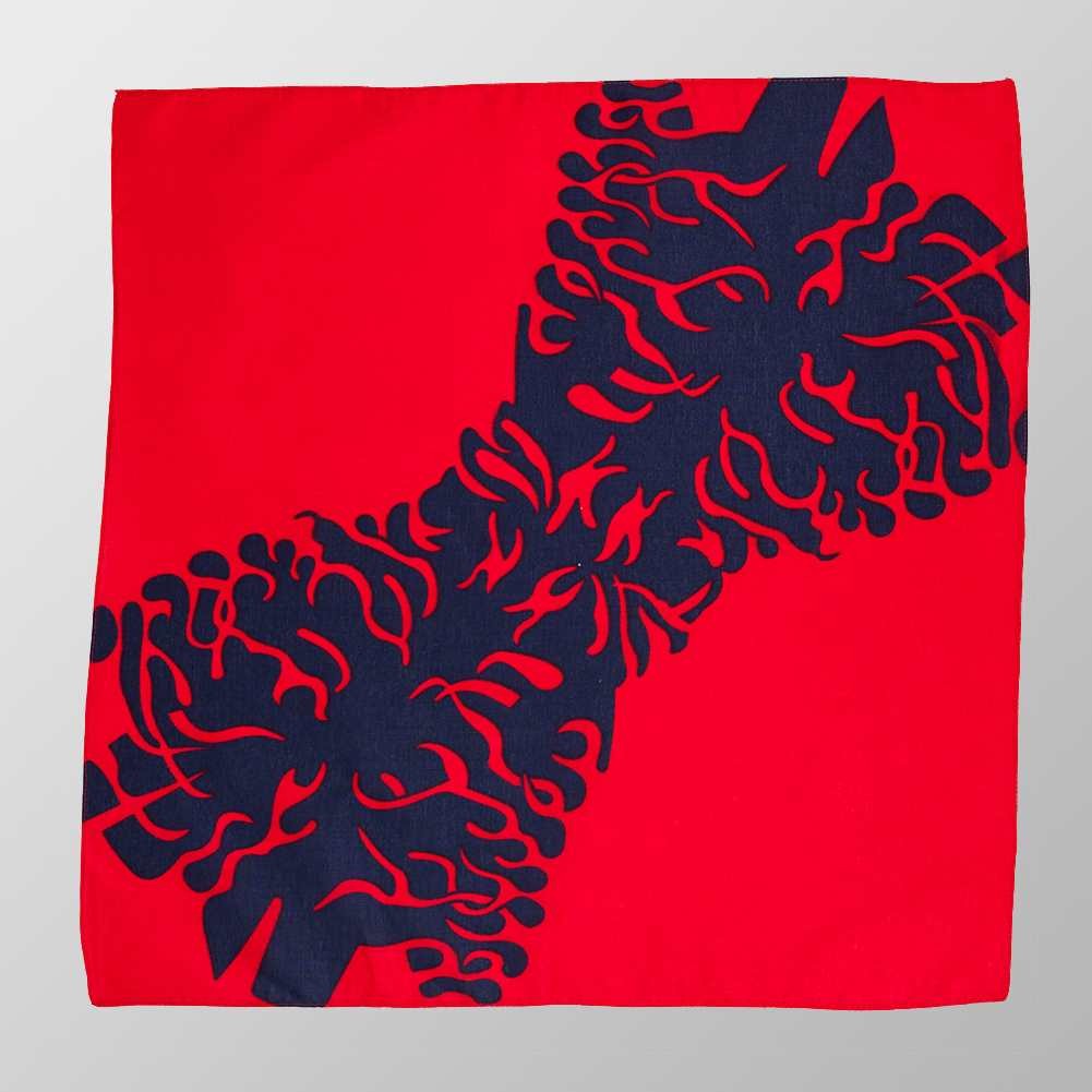 Bandana Halstuch Rot Flammen 55 cm x 55 cm