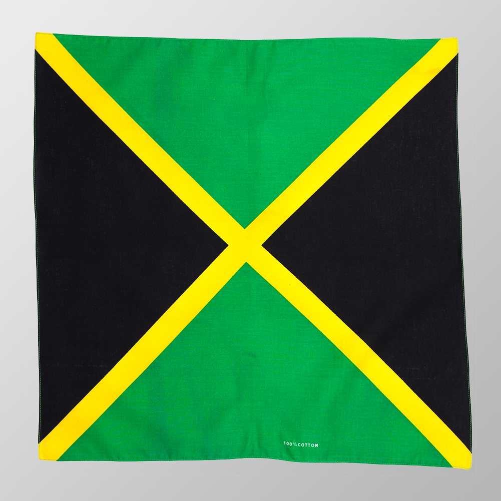 Bandana Halstuch Multicolor Jamaika Flagge 55 cm x 55 cm