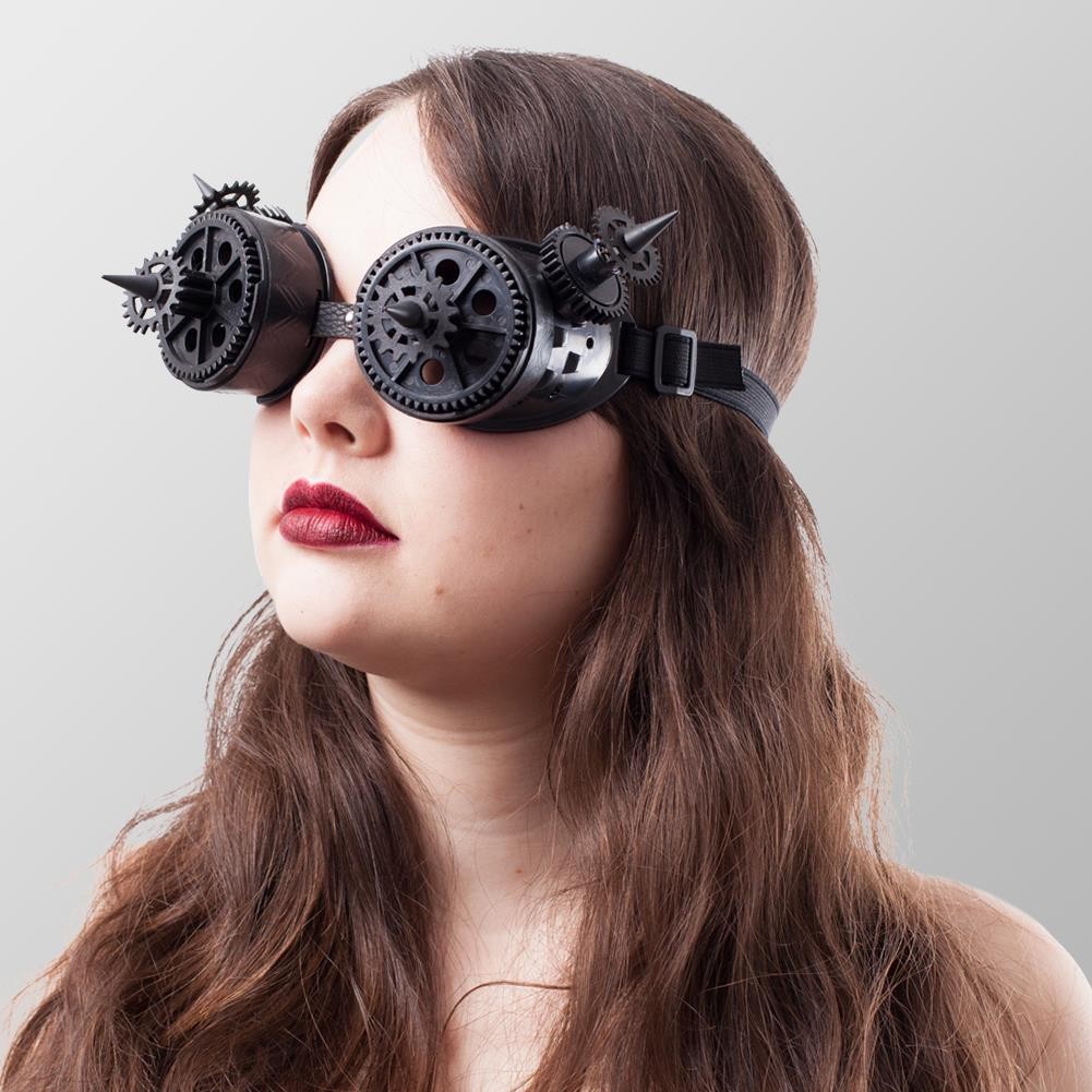 Brille mit Zahnrädern und Spitzen End of Time