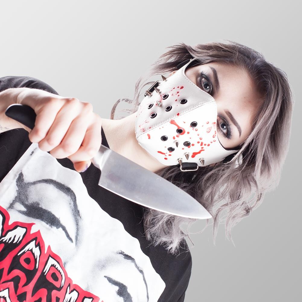 Leatherette Mundmaske Blood Nurse