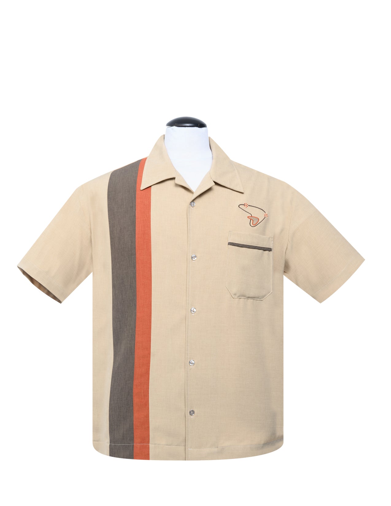 Steady Clothing Bowling Shirt The Boomer Tan