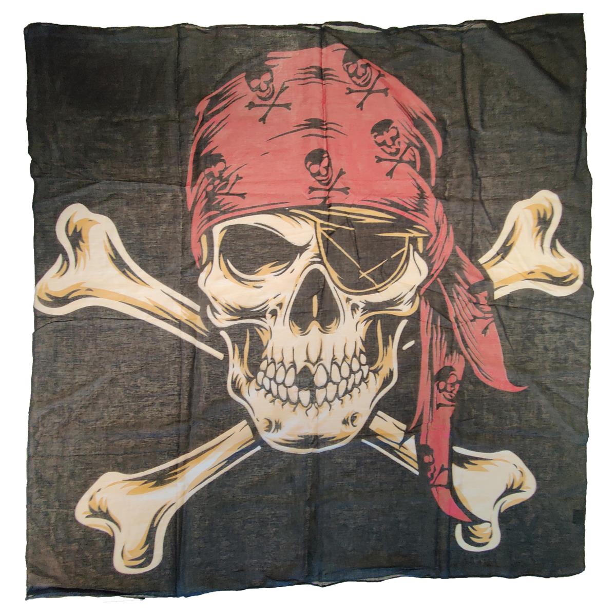 Baumwolltuch Piratenkopf
