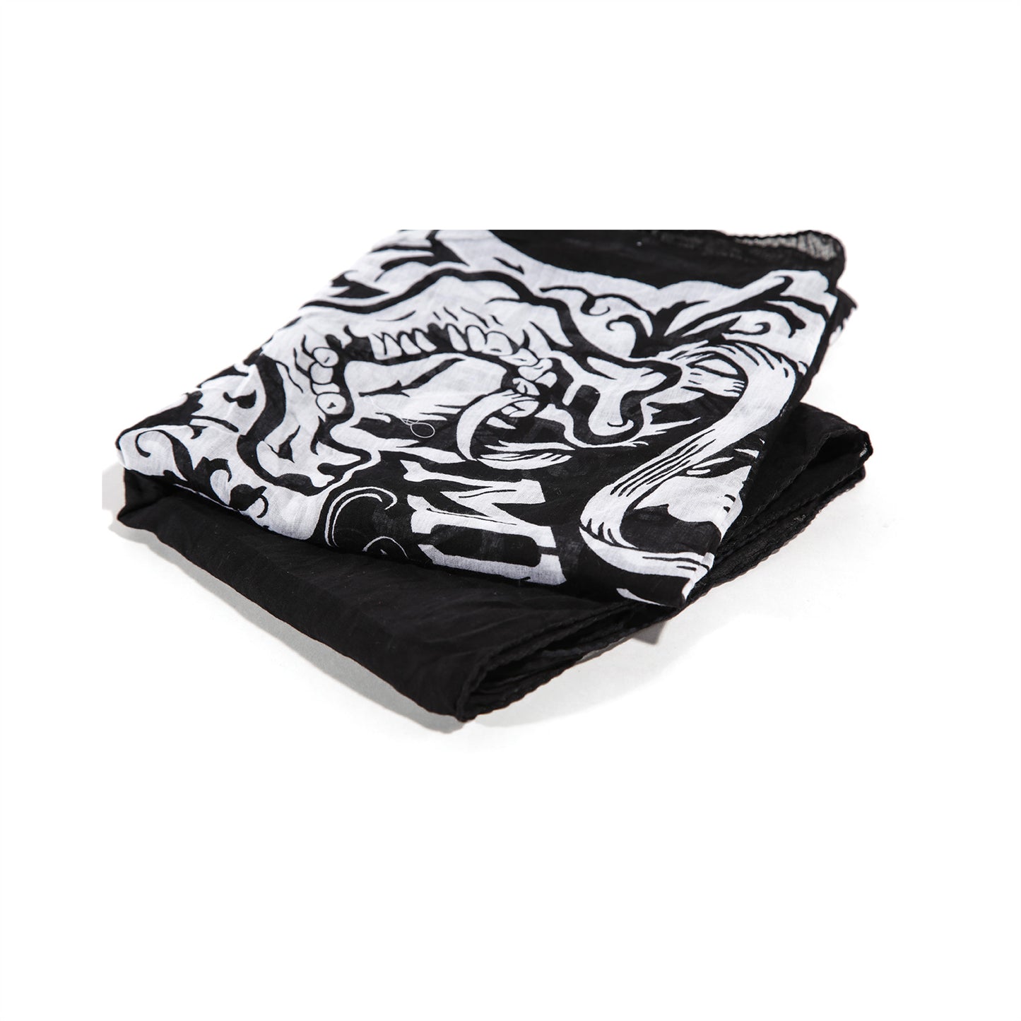 Baumwolltuch mit Ocult Ouija Spirit Board Muster in Schwarz Weiß