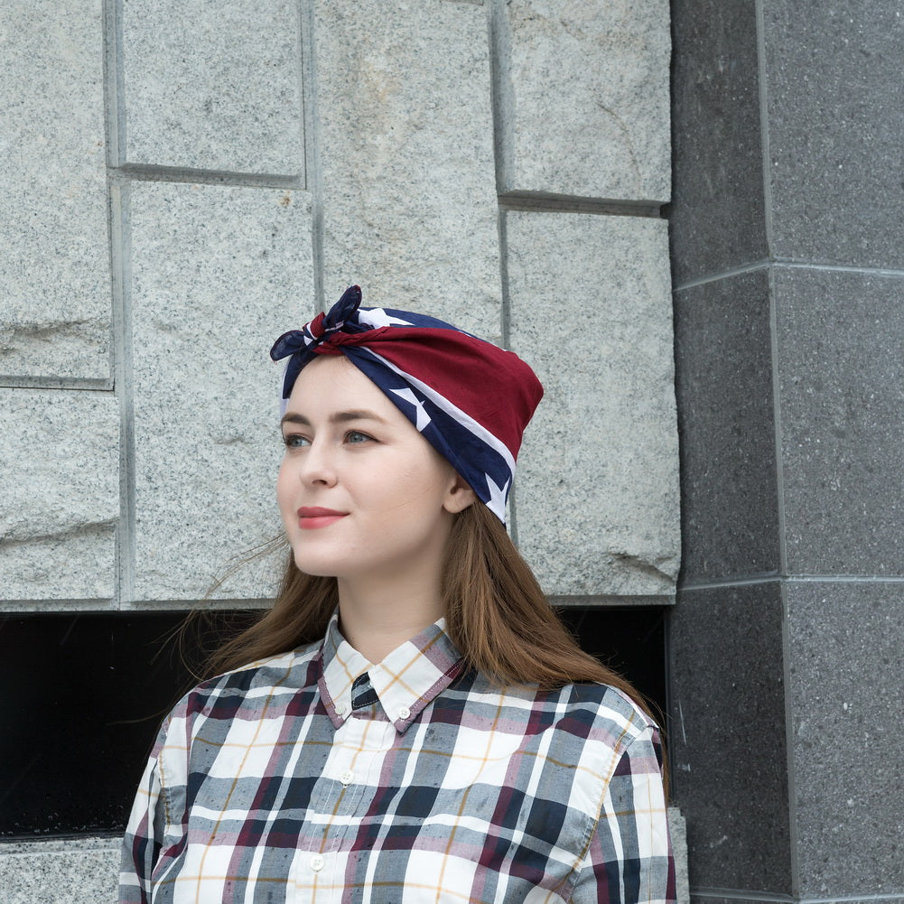 Bandana Halstuch Rot Confederate Flag Rebel Flagge 55 cm x 55 cm