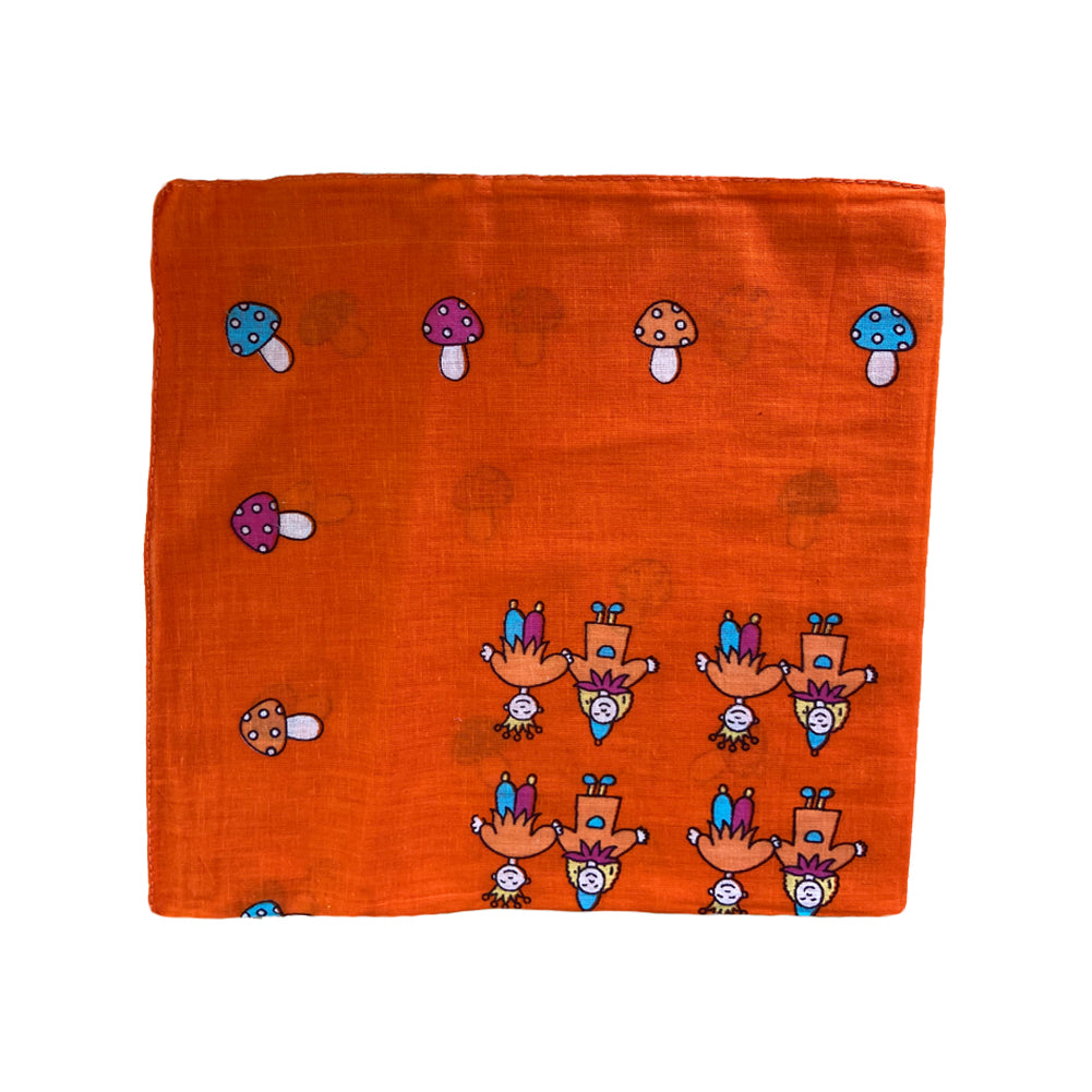 Kinder Bandana Halstuch Kinder und Pilze 55 cm x 55 cm