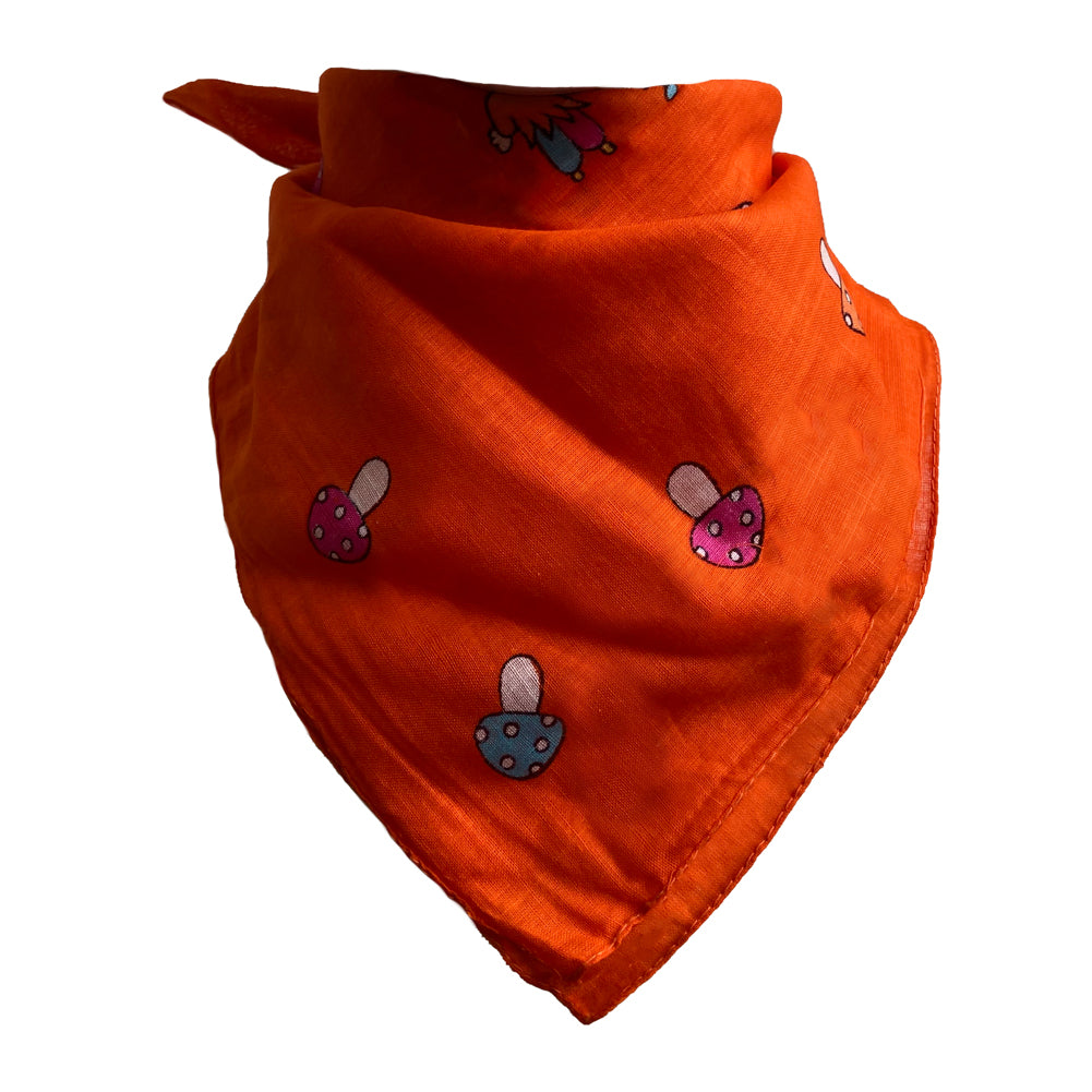 Kinder Bandana Halstuch Kinder und Pilze 55 cm x 55 cm