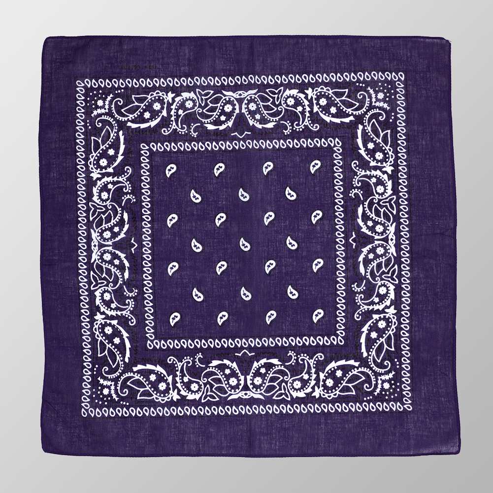 Bandana Halstuch Lila Paisley 55 cm x 55 cm