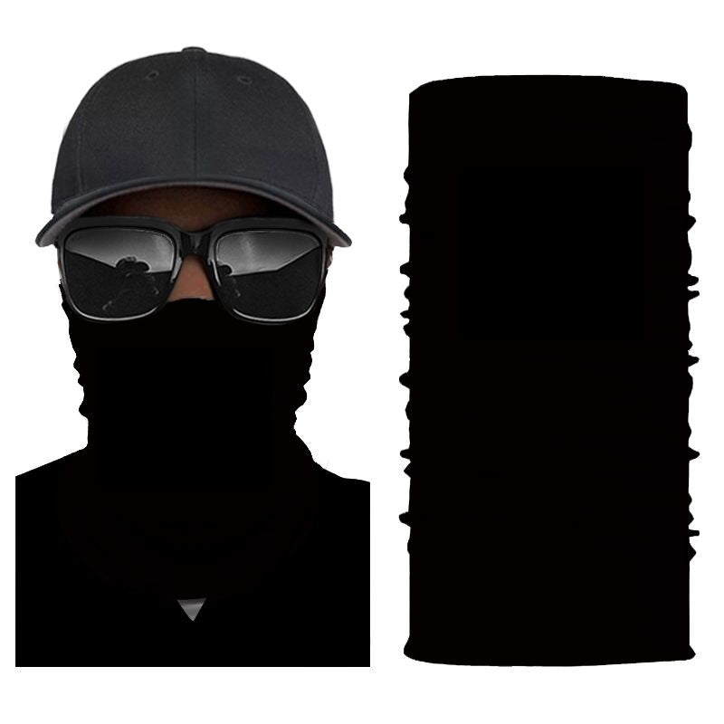 Kustom Republik Multifunktionstuch Schwarz unifarben