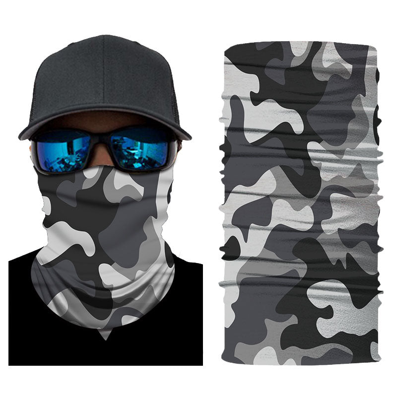 Kustom Republik Multifunktionstuch Camo Grau