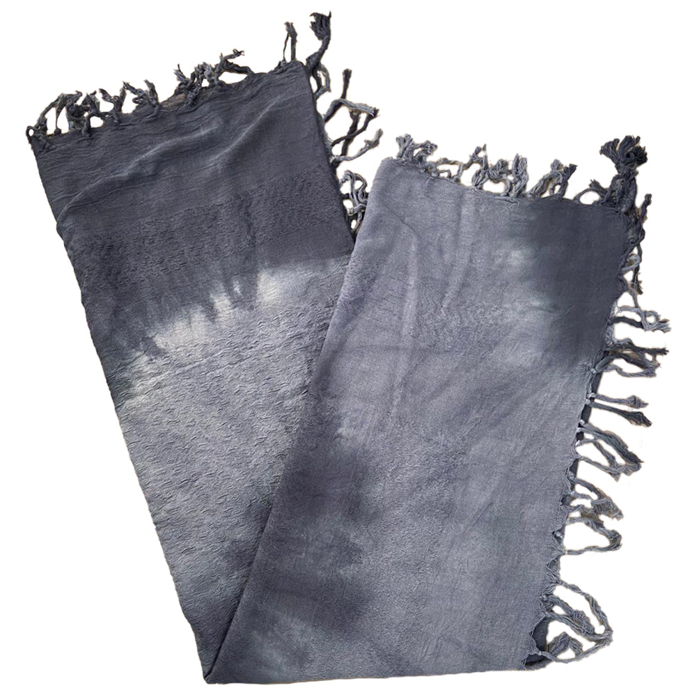 Palästinensertuch Shemagh Kufiya in Grau Tie Dye