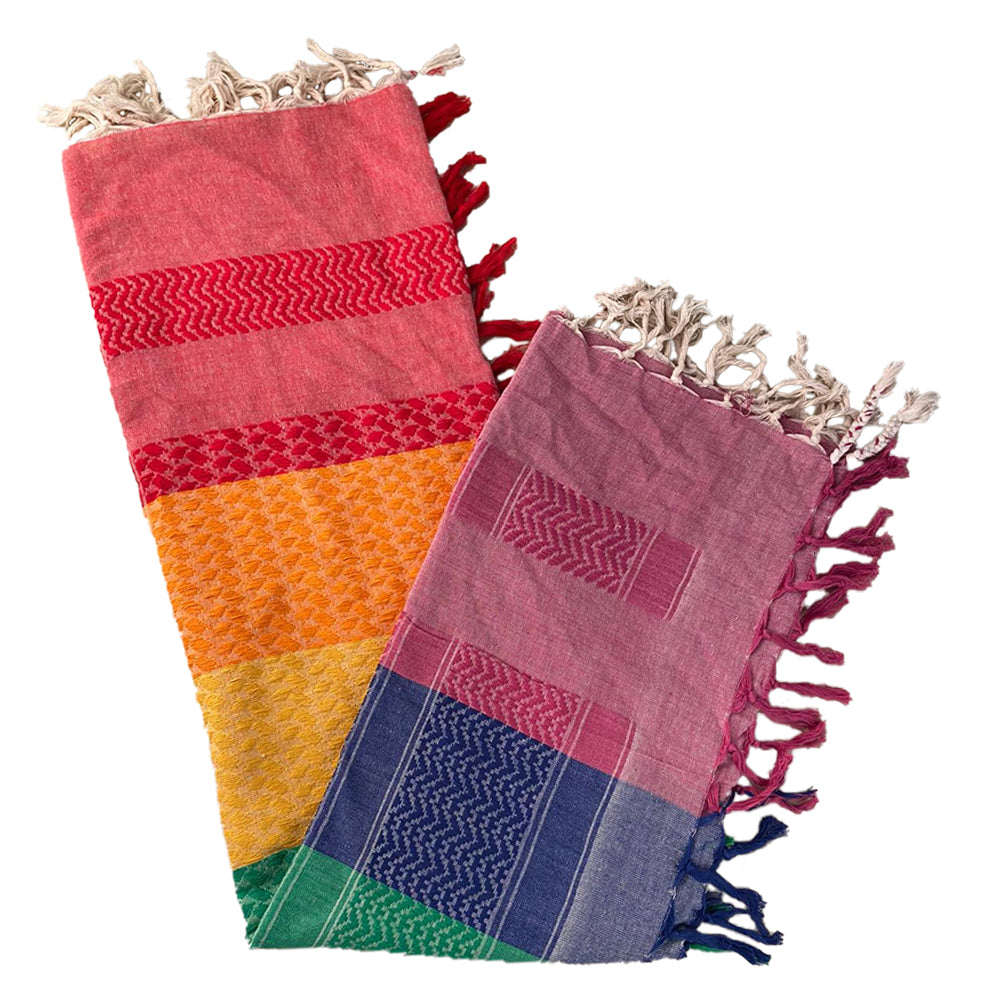 Palästinensertuch Shemagh Kufiya in Regenbogen