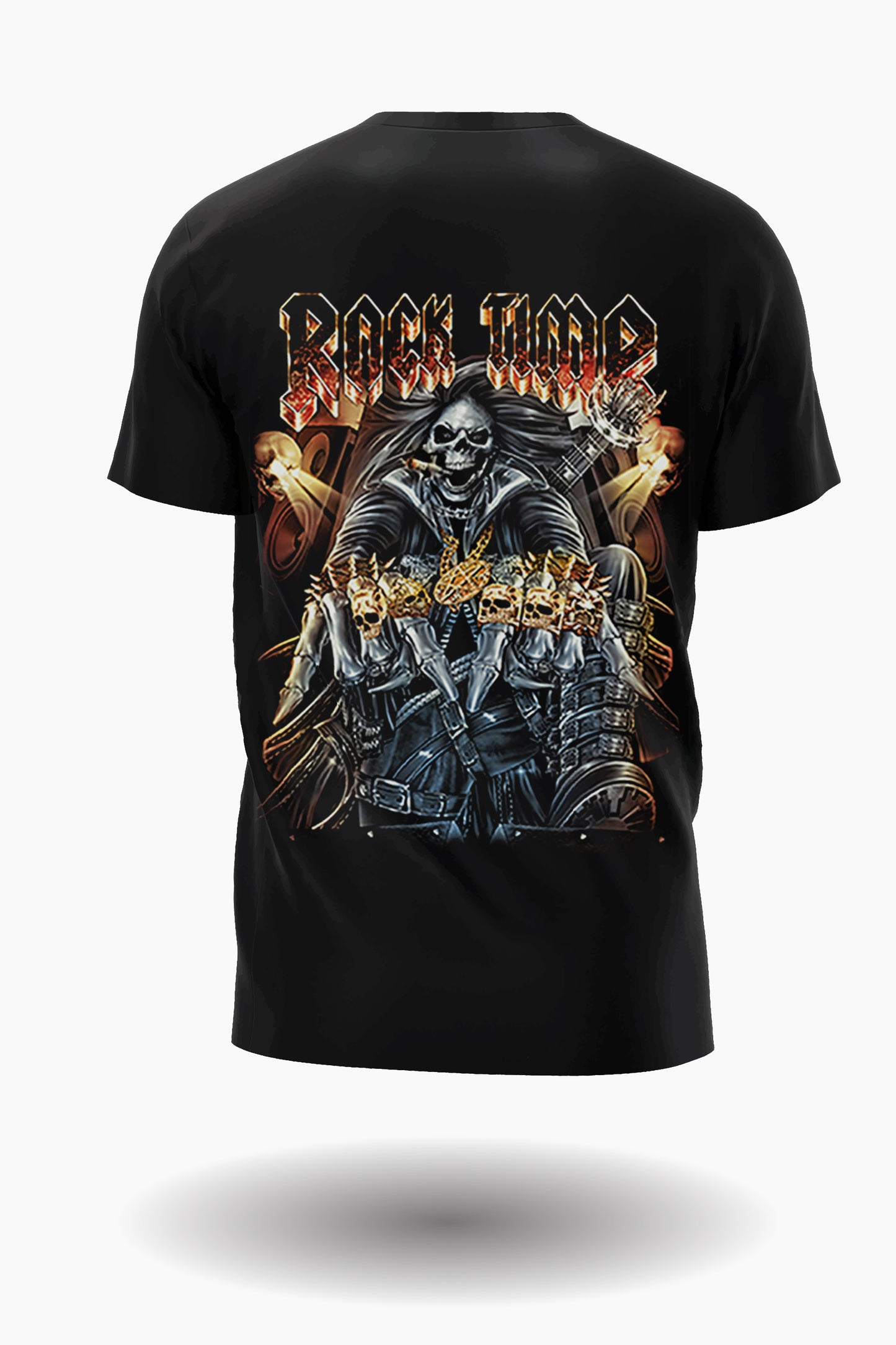 Wild Clothing Totenkopf Rockstar 'Rock Time' T-Shirt L