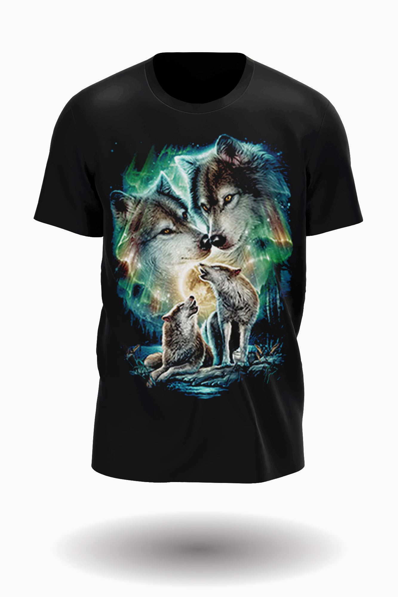 Wild Clothing Leitwolf mit Geliebter und Wolfsrudel T-Shirt